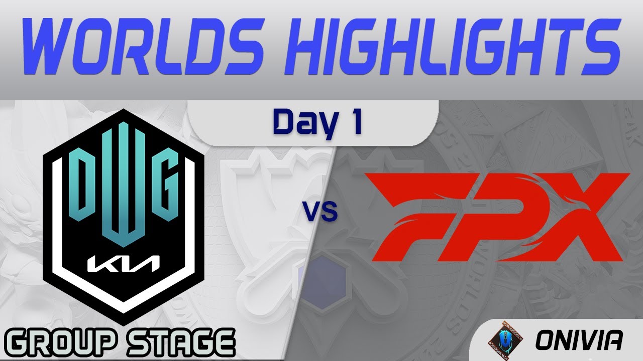 DK vs FPX Highlights Day 1 Worlds 2021 Group Stage DWG KIA vs FunPlus Phoenix by Onivia