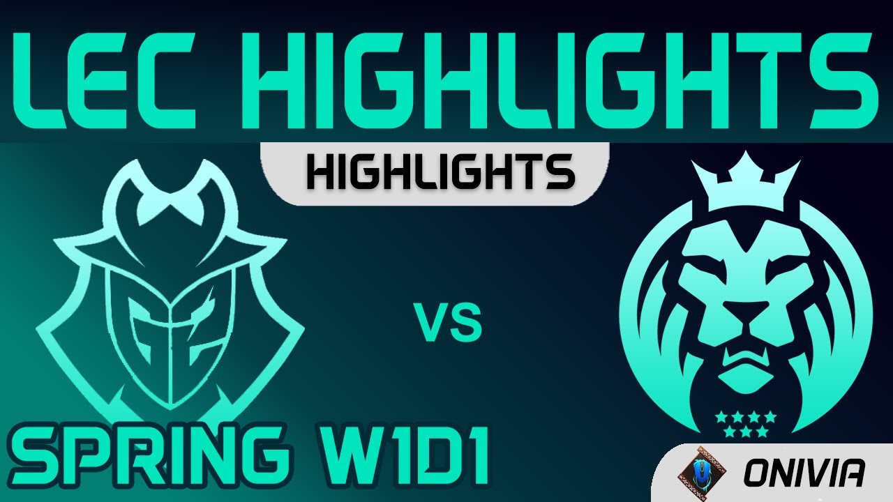 G2 vs MAD Highlights LEC Spring Season 2021 G2 Esports vs MAD Lions by Onivia