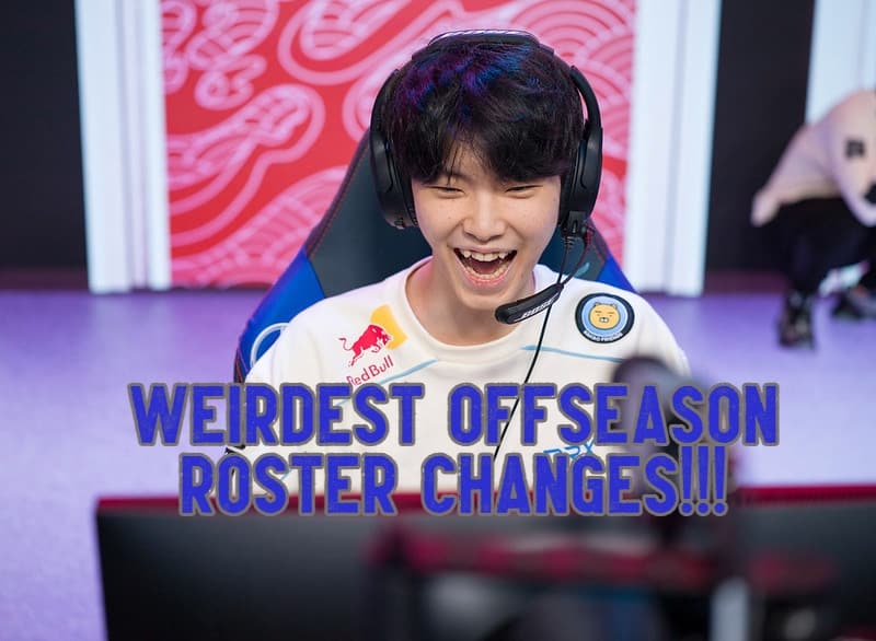 Chovy being happy while playing - 2022 Offseason Changes banner